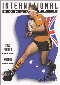 1994 Dynamic NSW Rugby League '94 Masters #97 Paul Sironen Front
